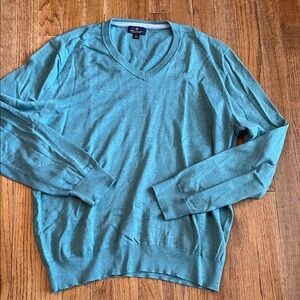 Brooks Brothers Cotton Teal Crewneck Sweater size large